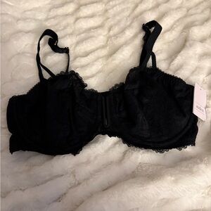 Auden Black Lace Underwire Bra